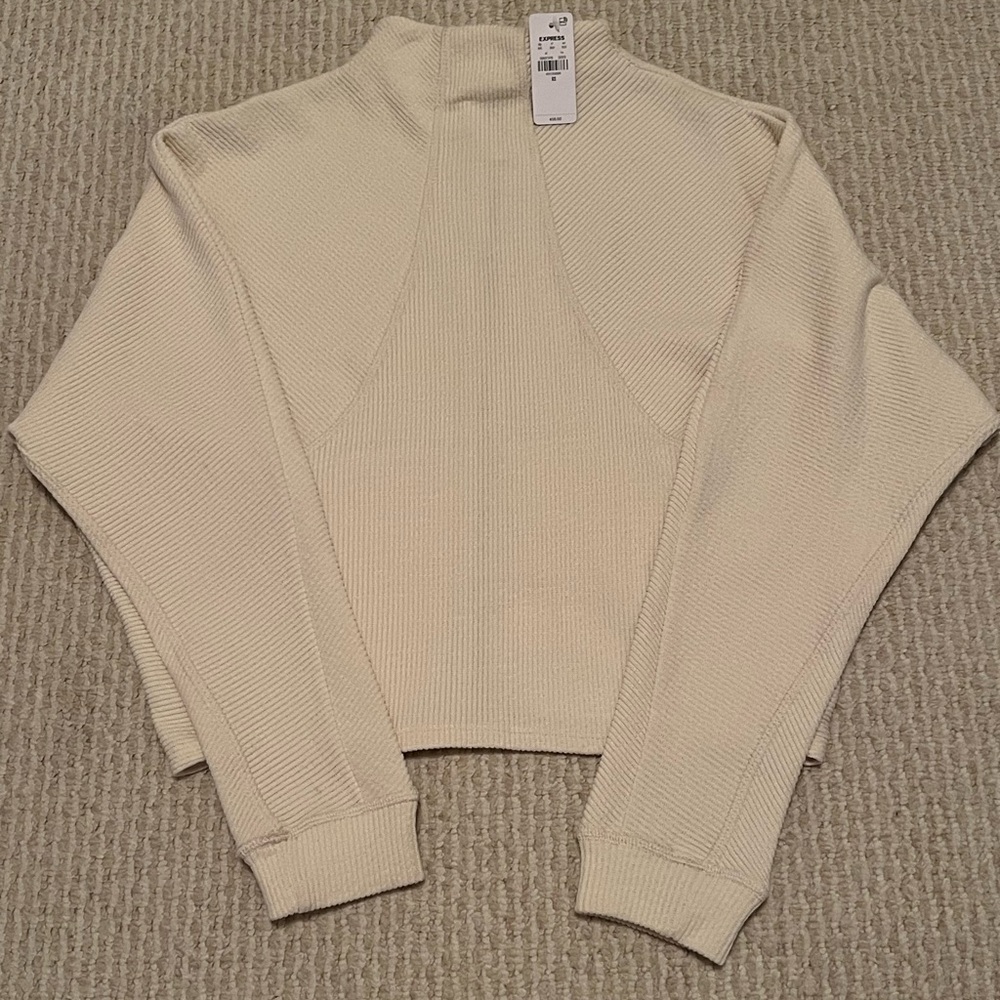 NWT Express Women's Zip-Up Sweater Size XS - Picture 4 of 4
